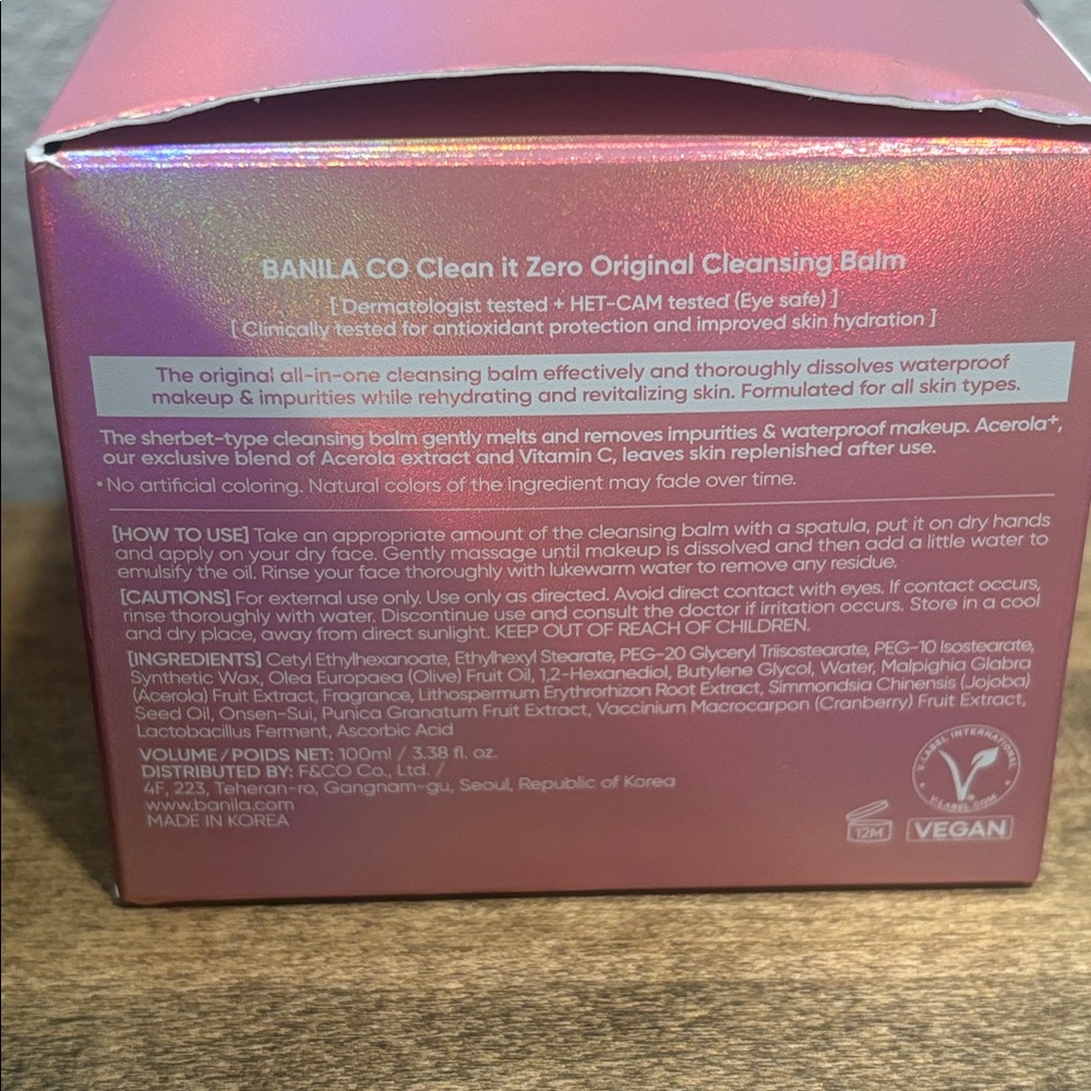 Korean Face Wash~ Clean It Zero Original Cleansing Balm Acerola+ ~ 2 Containers - Picture 2 of 9